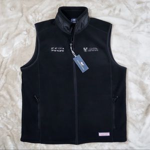 NWT! College of Charleston cofc black fleece vest